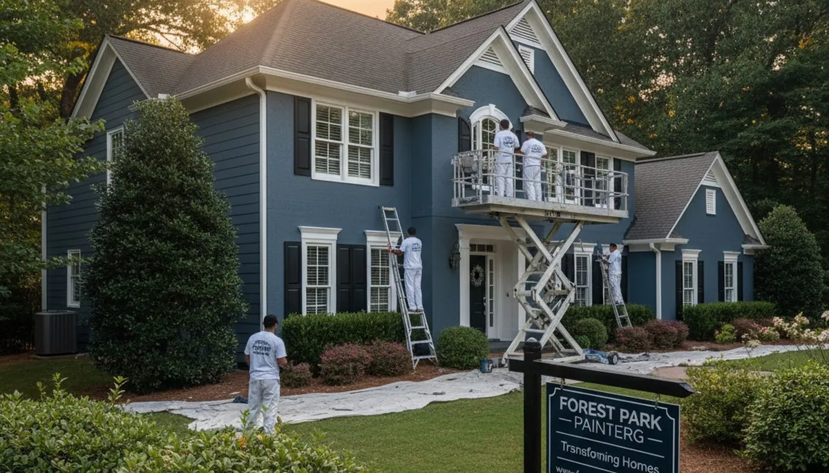 Professional exterior house painting service in Atlanta GA by expert residential painters