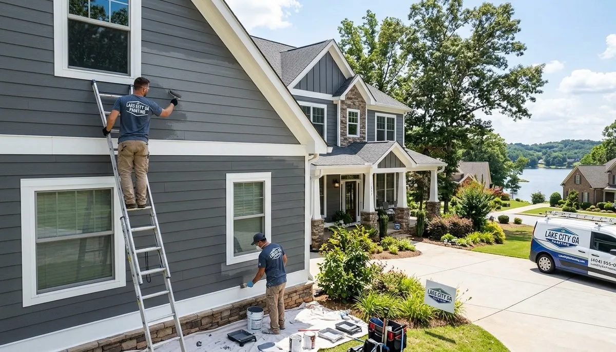 Professional exterior house painting service in Atlanta GA by expert local painters