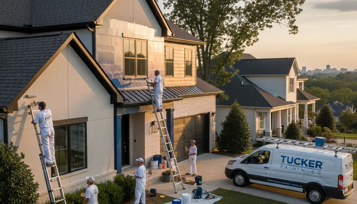 Exterior house painting service in Atlanta, GA for residential homes