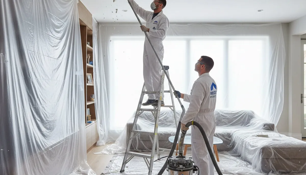 Professional popcorn ceiling removal by house painters in Atlanta, GA homes